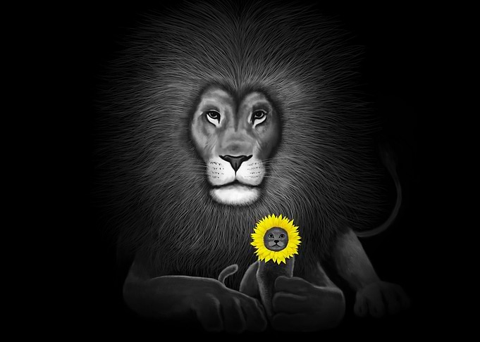 Lion and Cat