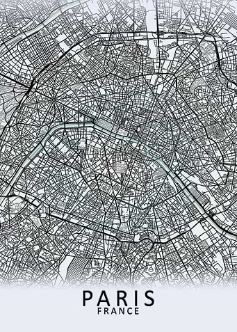 Paris White City Map