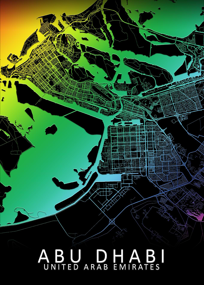 Abu Dhabi Rainbow CityMap