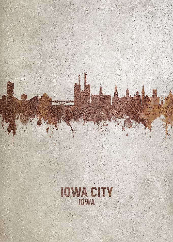 Iowa City Iowa Skyline