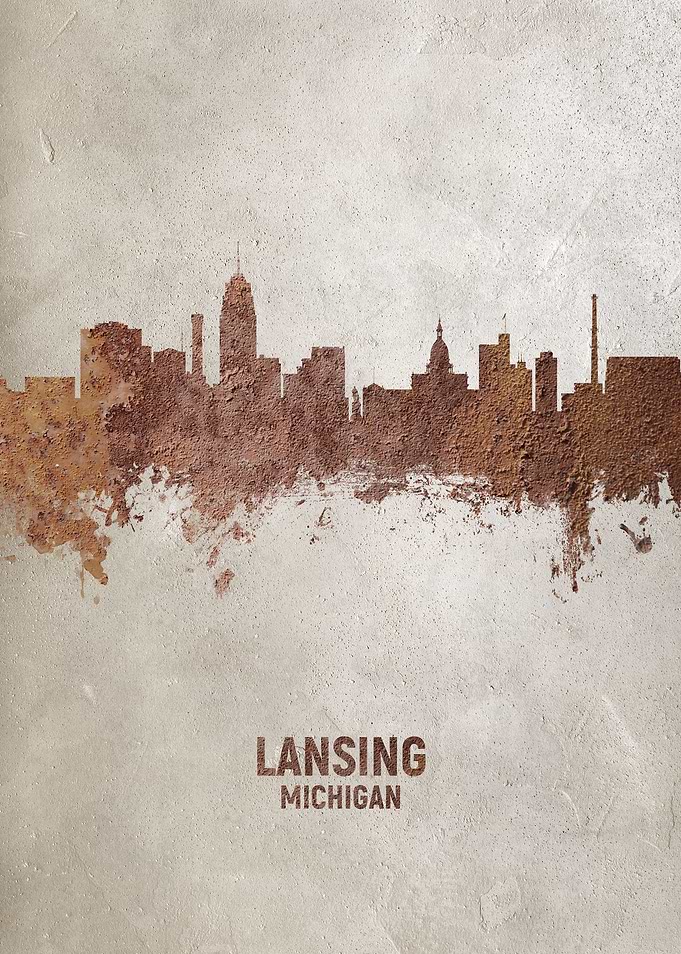 Lansing Michigan Skyline