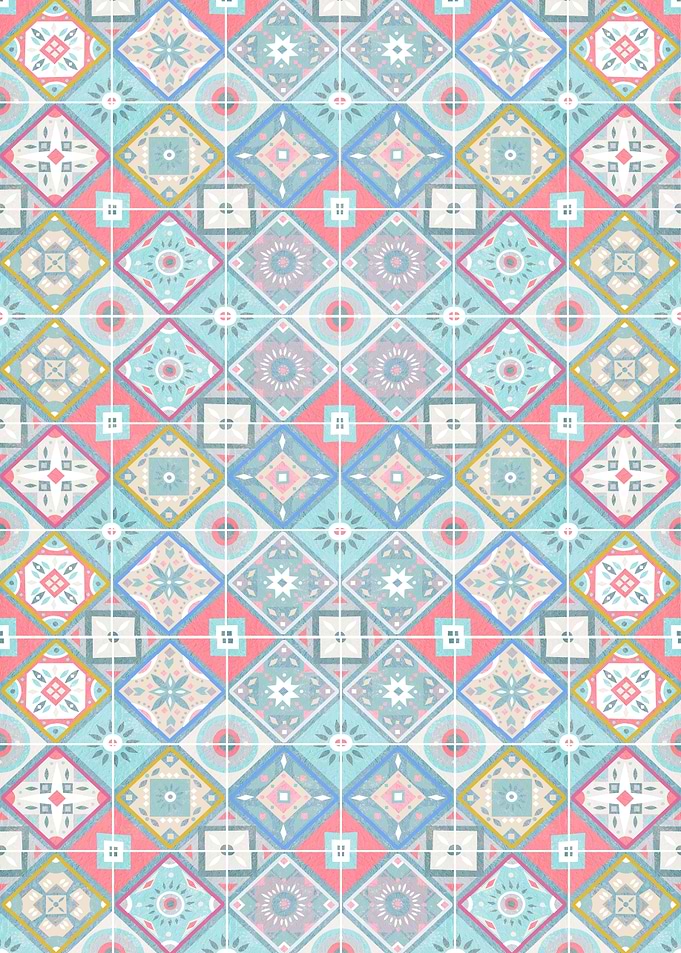 Tile Style Color Pattern