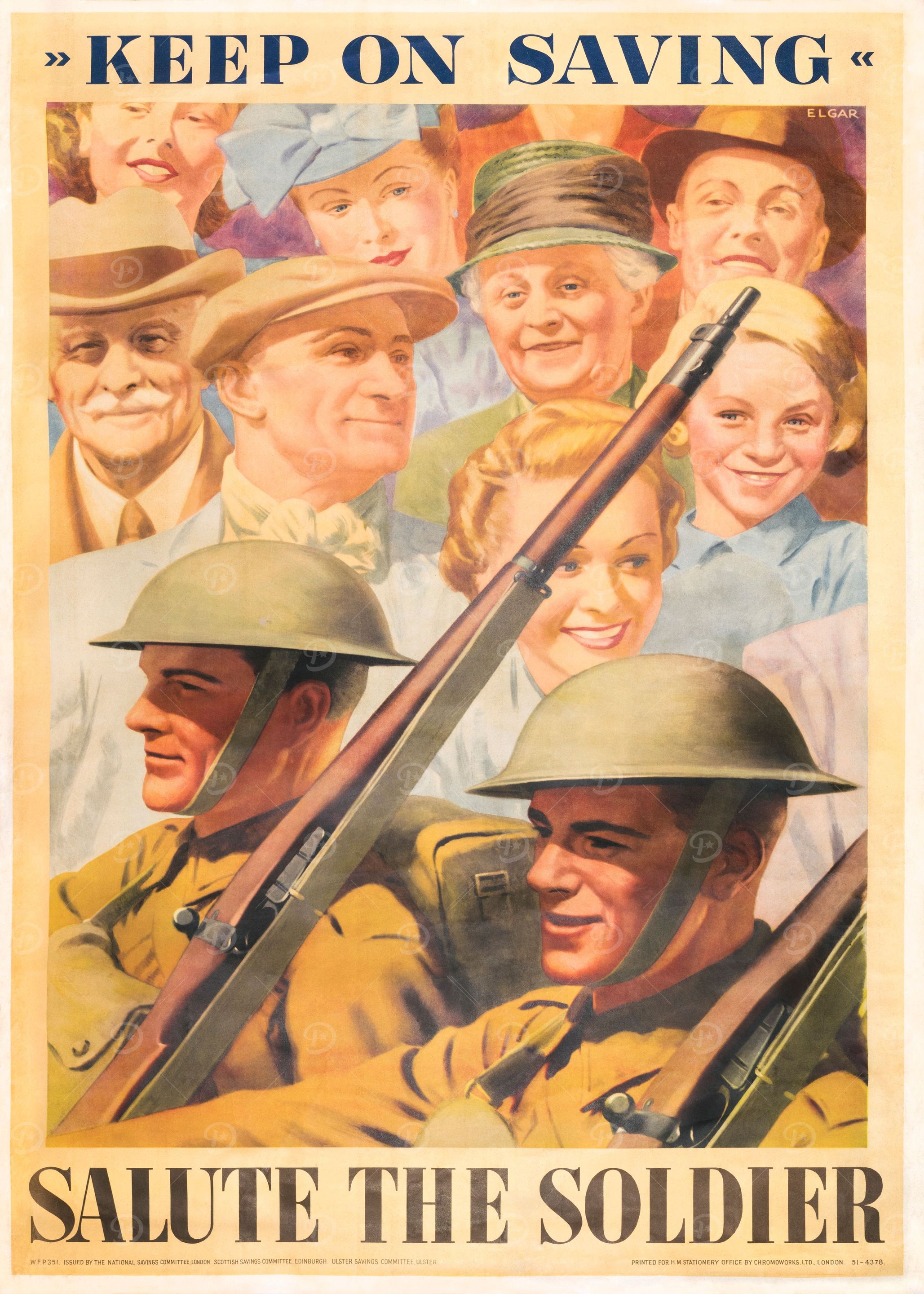 Keep on Saving WW2 Poster