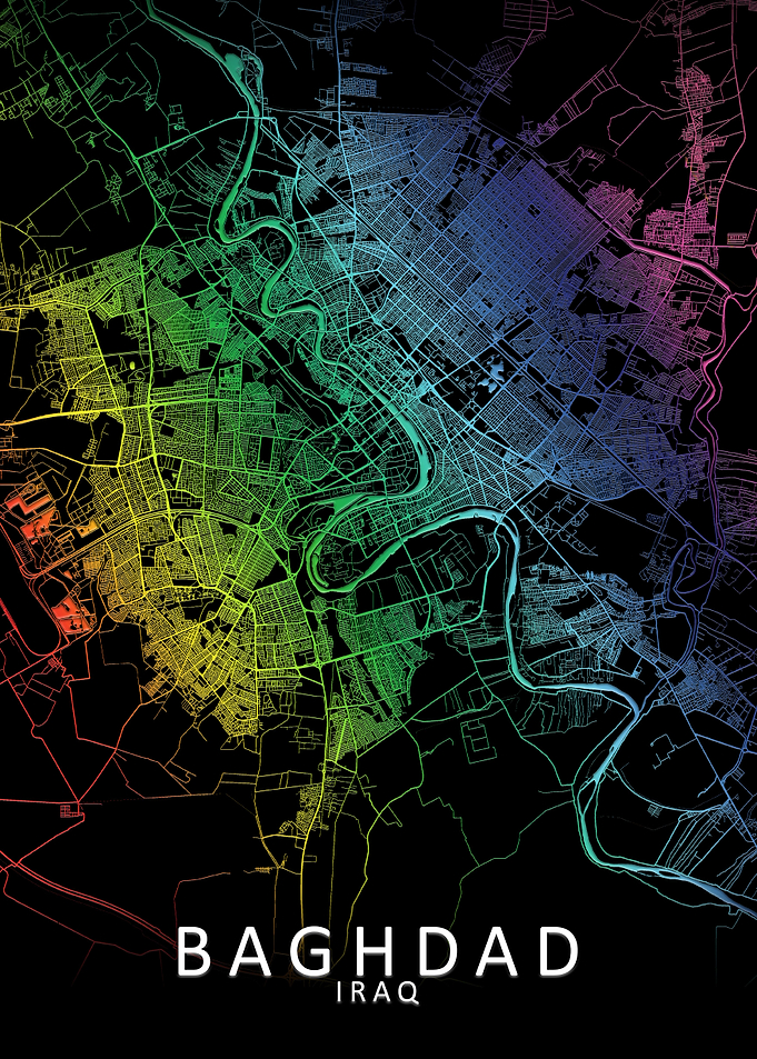 Baghdad Rainbow City Map