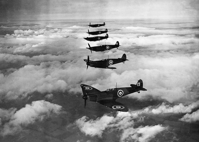 spitfire on guard