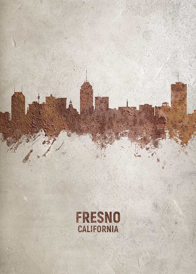 Fresno California Skyline