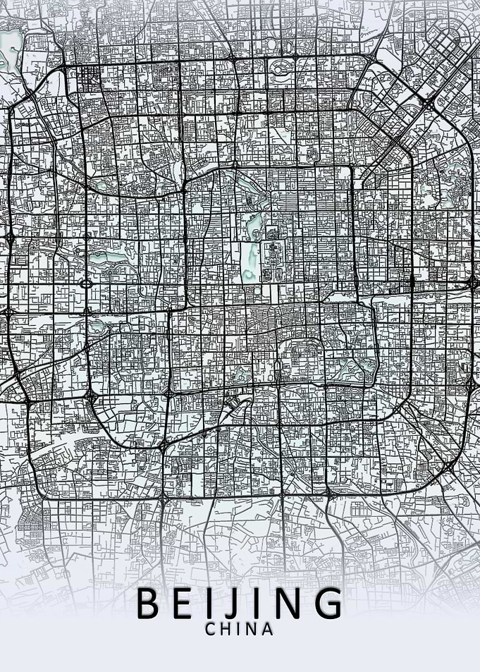 Beijing White City Map