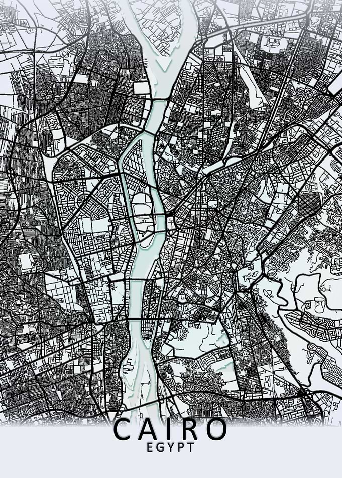 Cairo White City Map