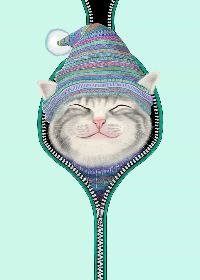 Cat in the zip