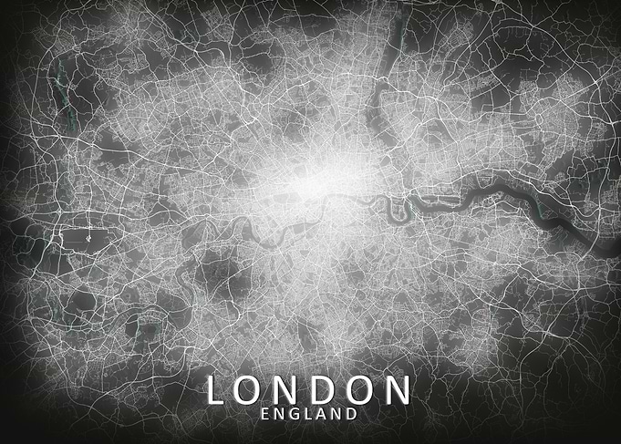 London LED Glow City MapLS