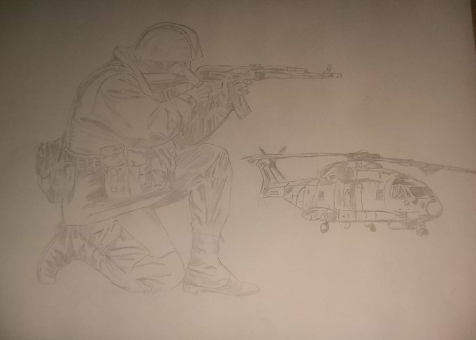 A soldier and his wings
