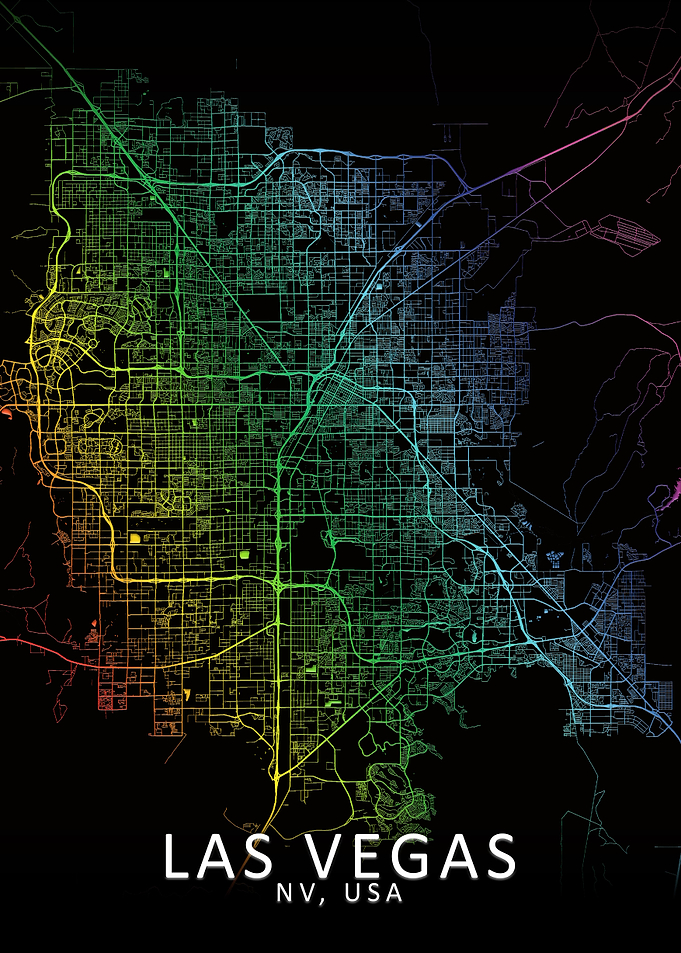 Las Vegas Rainbow City Map