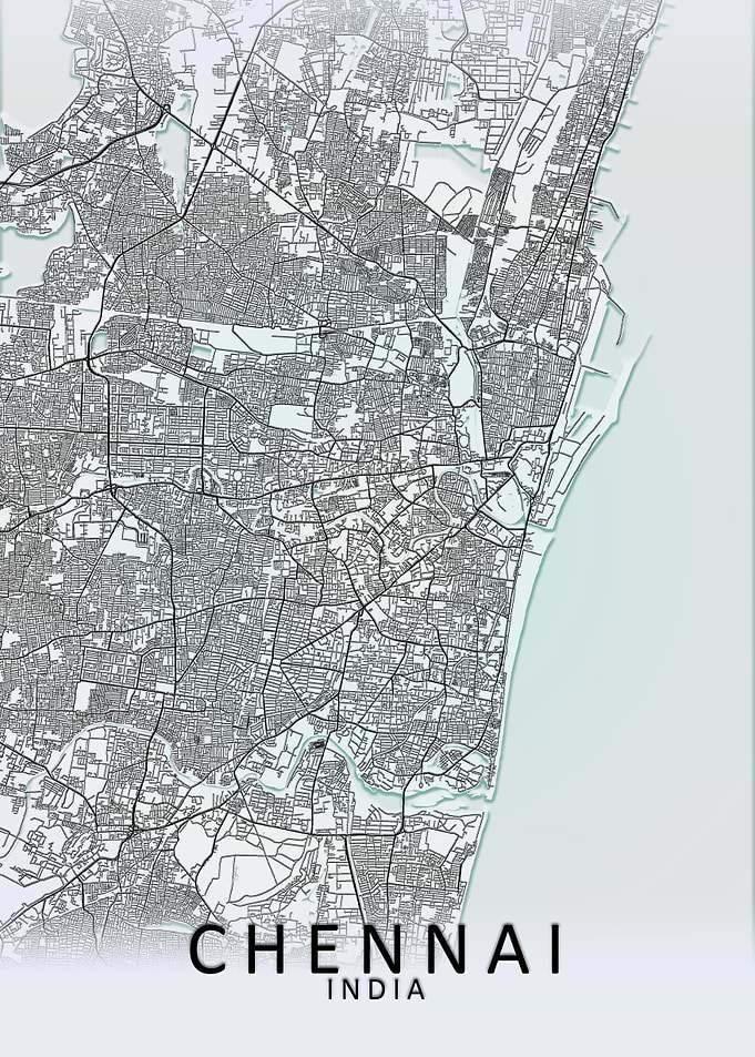 Chennai White City Map