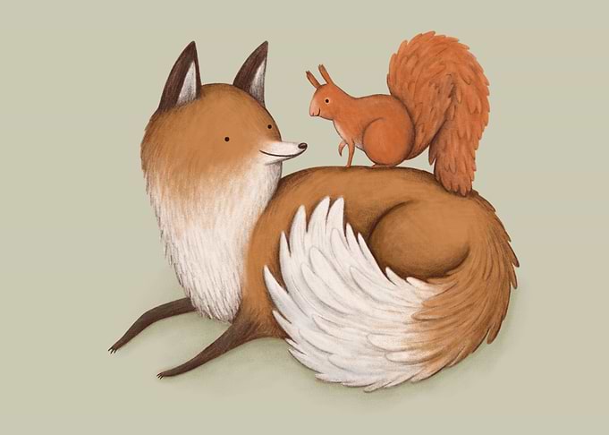 Fox and Squirrel