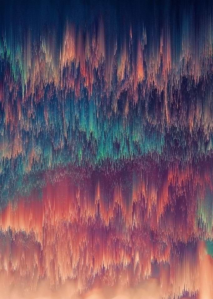 Glitch art Sky