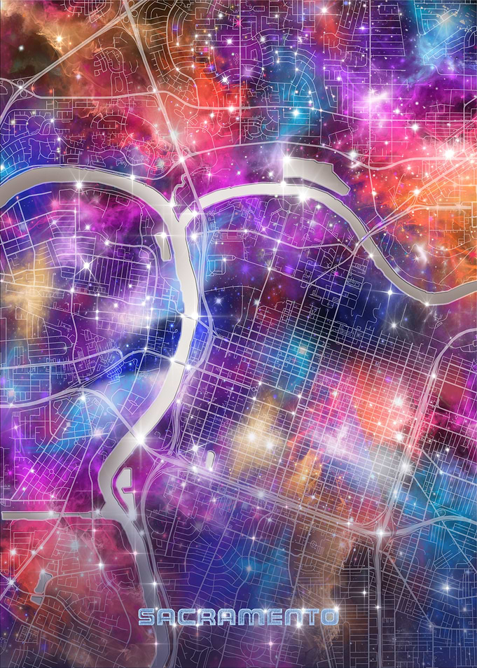 sacramento map galaxy