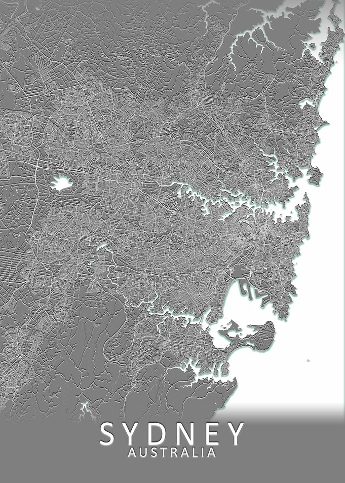 Sydney Grey City Map