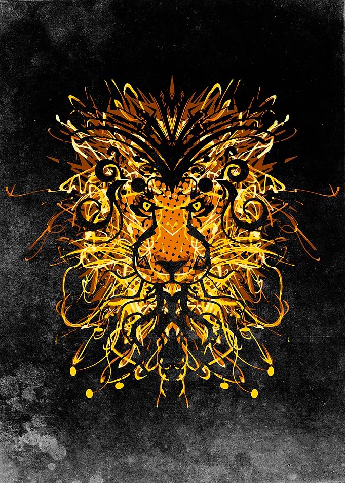 Lion king abstract