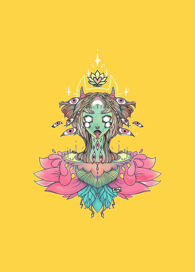 Sacred Lotus Blossom Girl