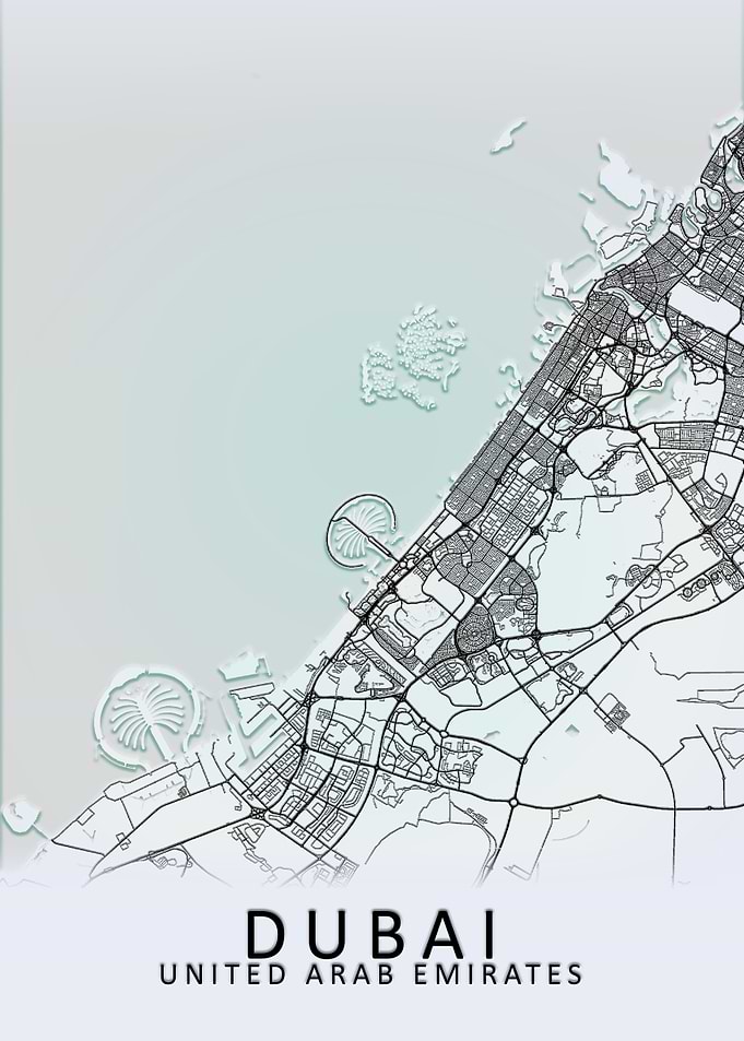 Dubai White City Map