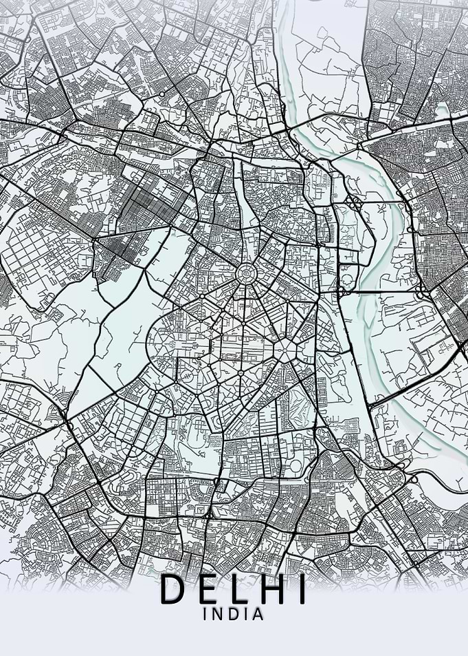 Delhi White City Map