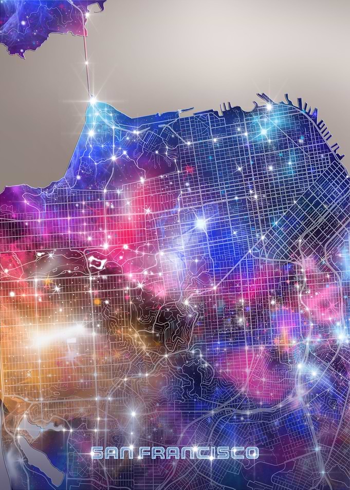 san francisco map galaxy