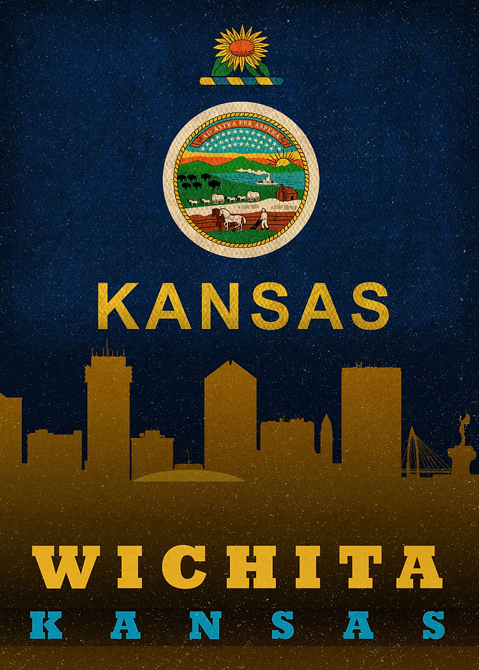 Wichita Kansas Skyline