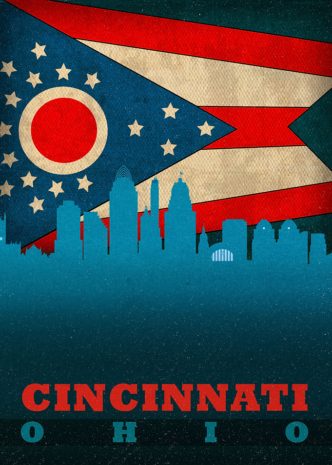Cincinnati Ohio Skyline
