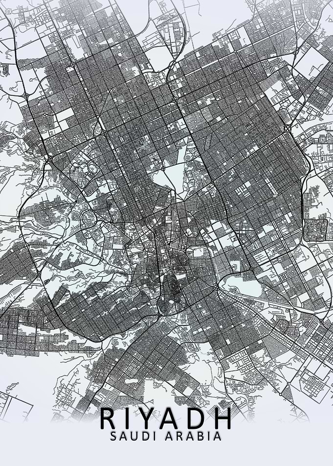 Riyadh White City Map