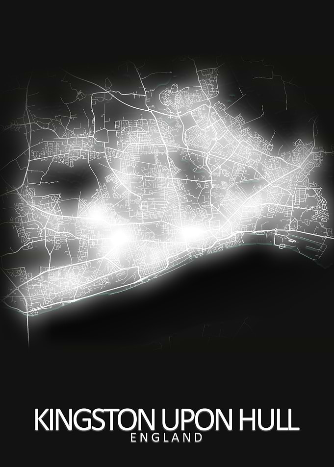 Hull LED Glow City Map