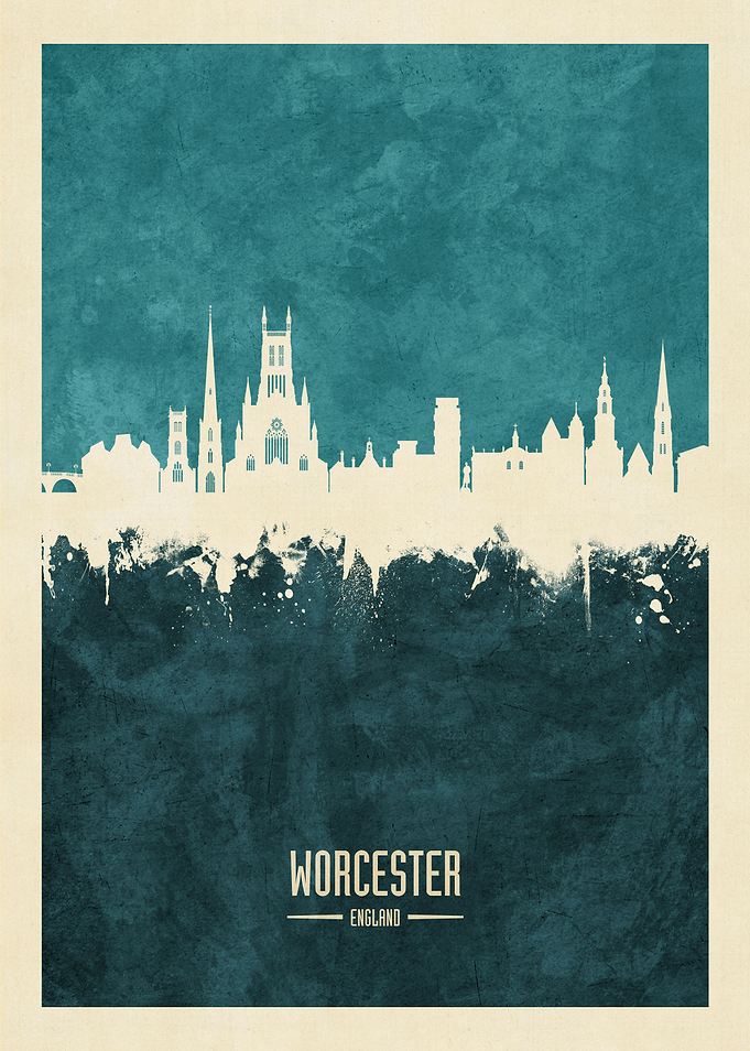 Worcester England Skyline