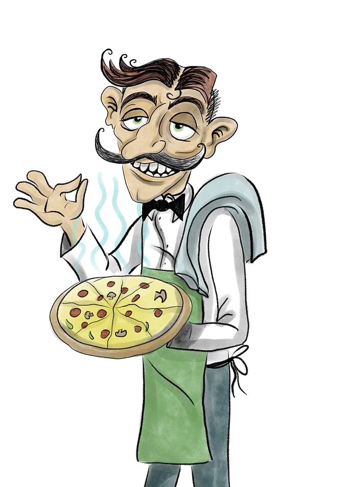 Mustachioed Waiter