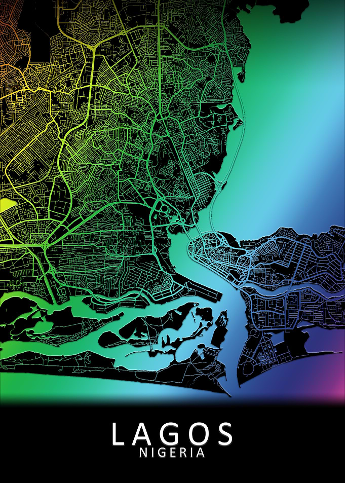 Lagos Rainbow City Map