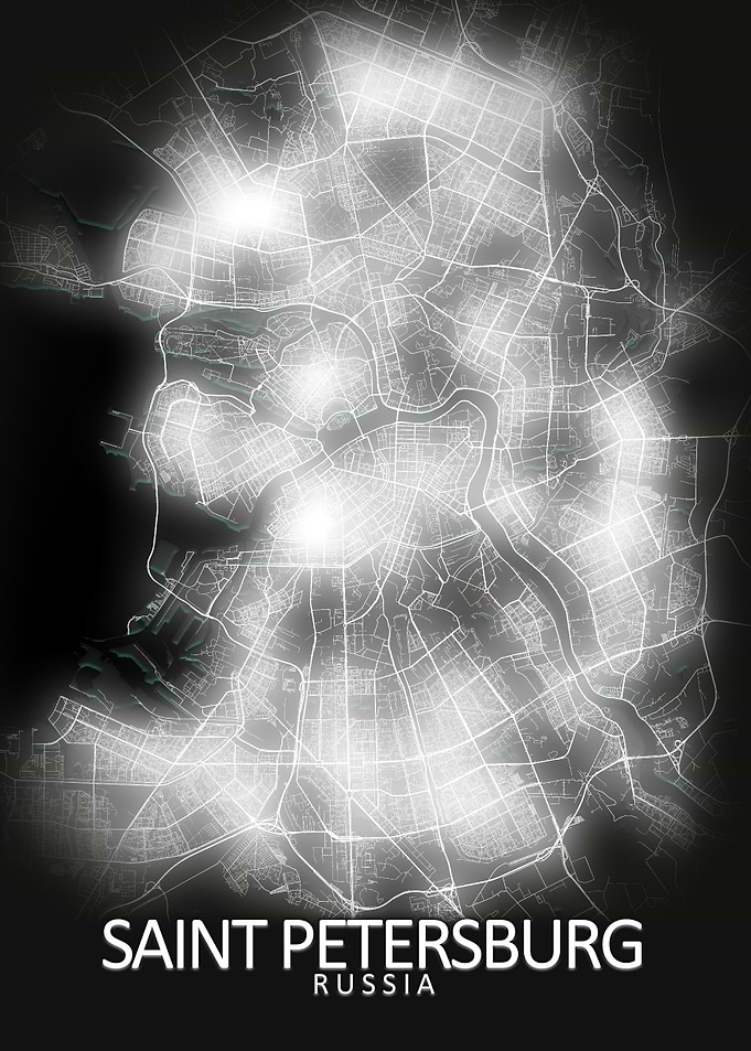 Saint Petersburg LED Map
