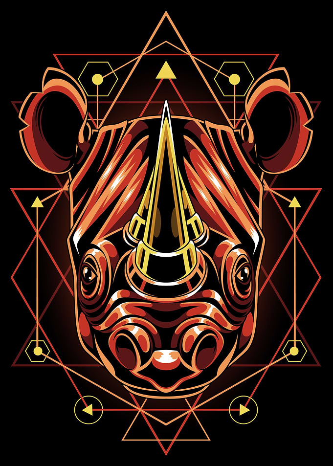 Rhino Head Sacred Geometry