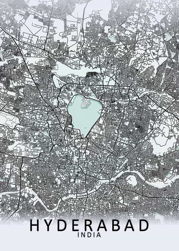Hyderabad White City Map