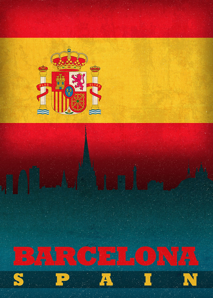 Barcelona Spain Skyline