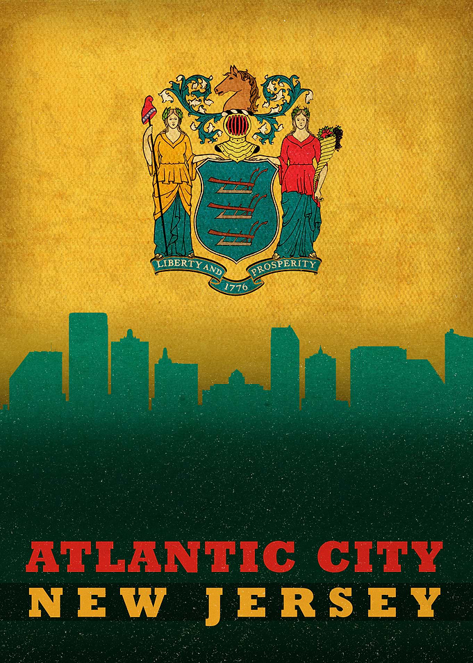 Atlantic City NJ Skyline