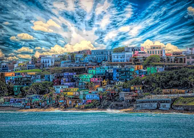 Colorful Coast of San Juan