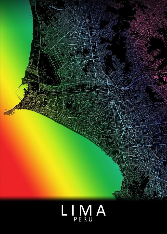 Lima Rainbow City Map
