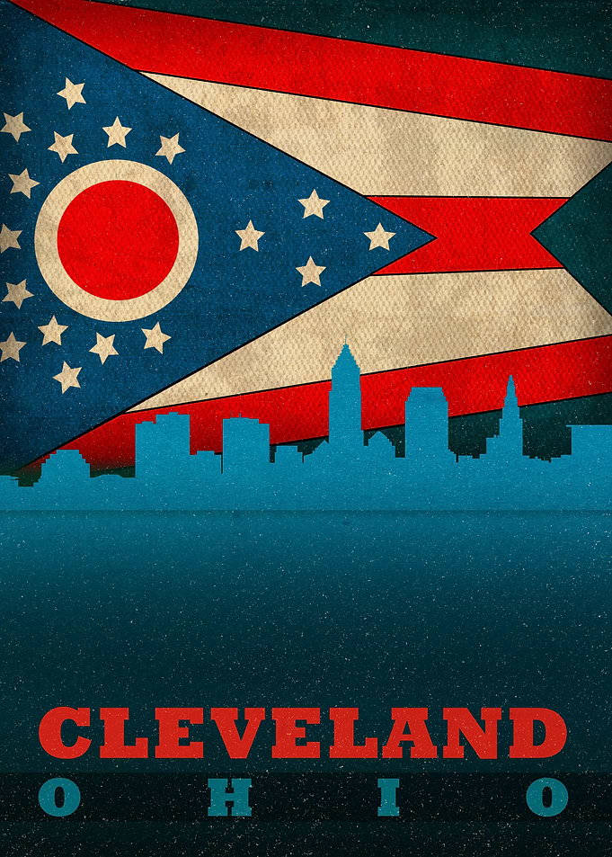 Cleveland Ohio Skyline