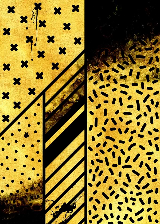 Geometric Gold Grunge
