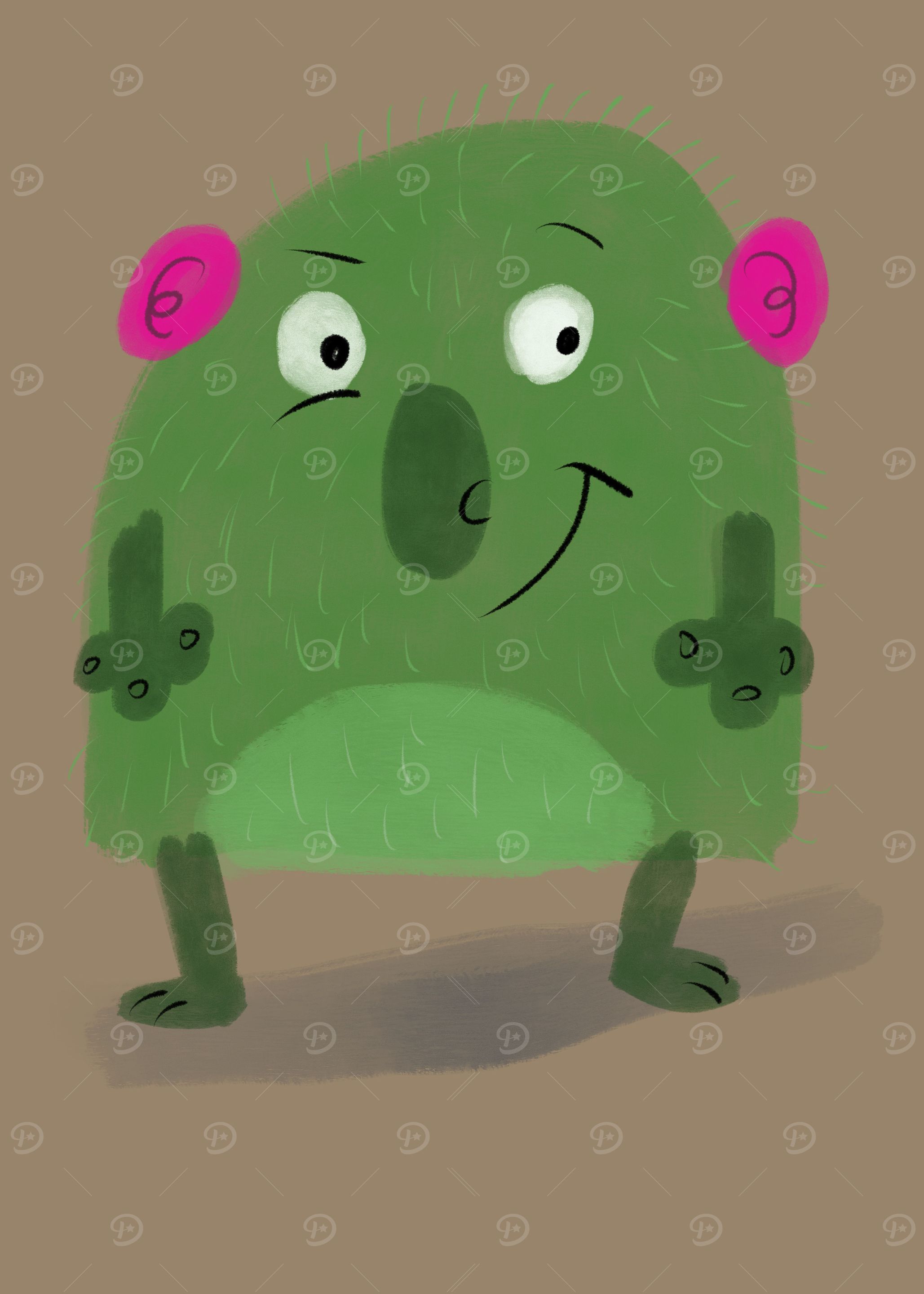 Plump green monster