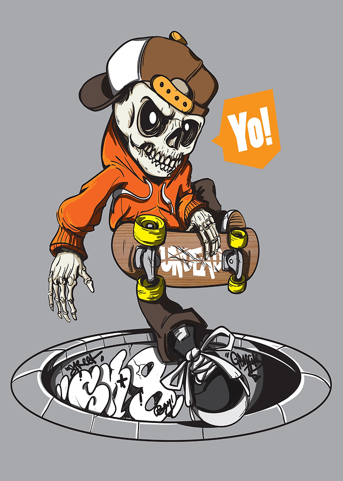 Skateboard Skeleton