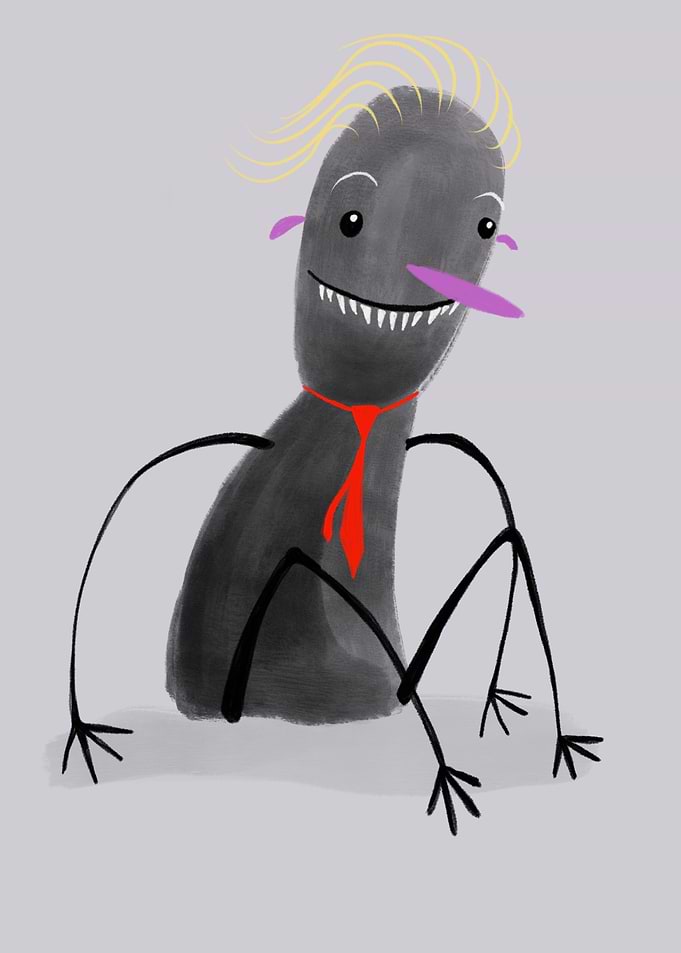 Sitting monster