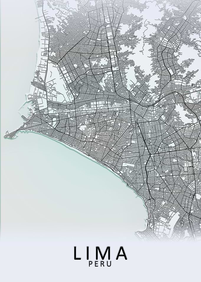 Lima White City Map