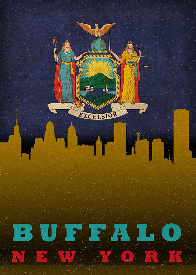 Buffalo New York Skyline