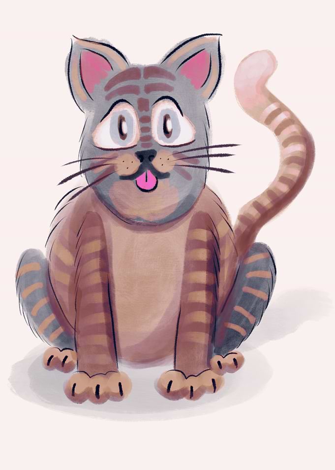 Forlorn looking cat