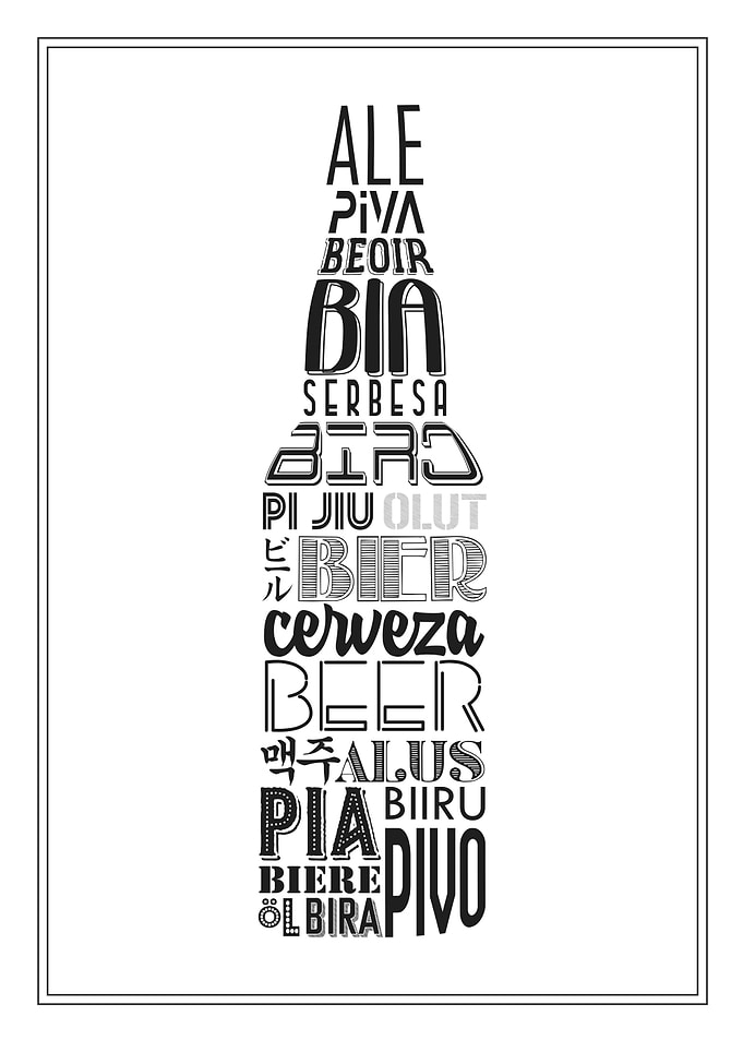 Beer Bar Typography