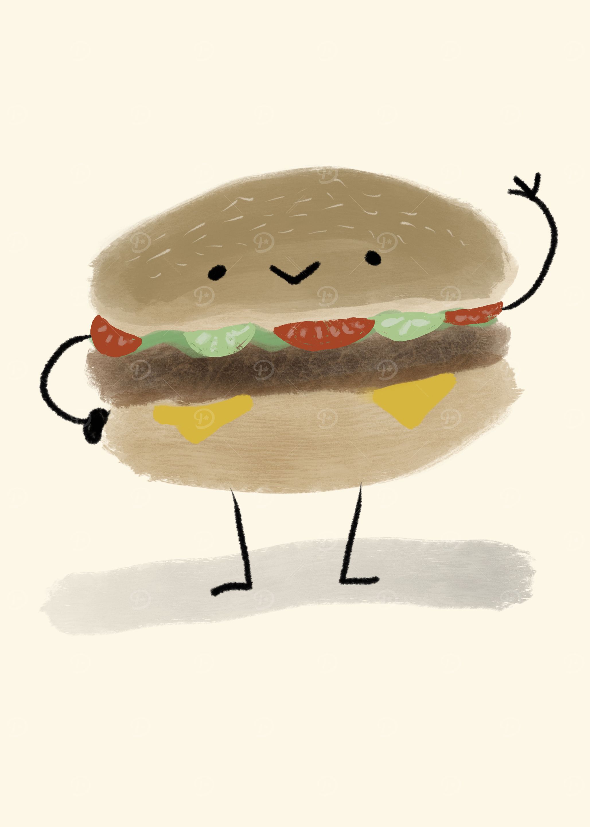 A Happy Hamburger